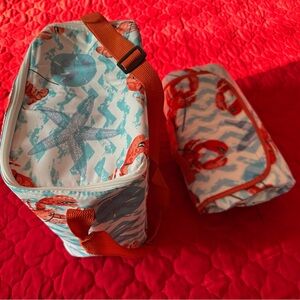 2pc Insulated Cooler Bag And Picnic Blanket Set